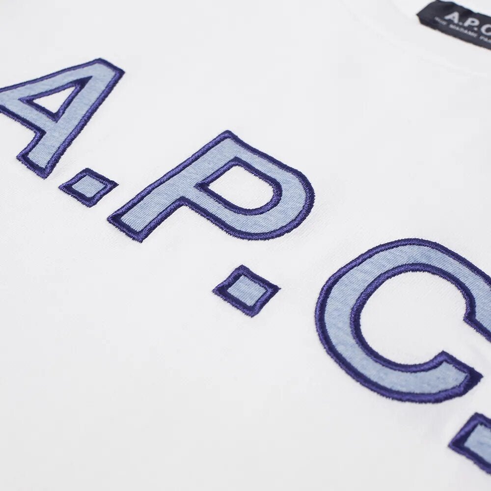 A.P.C Men&#39;s Logo T-shirt White - A.p.cT-Shirts
