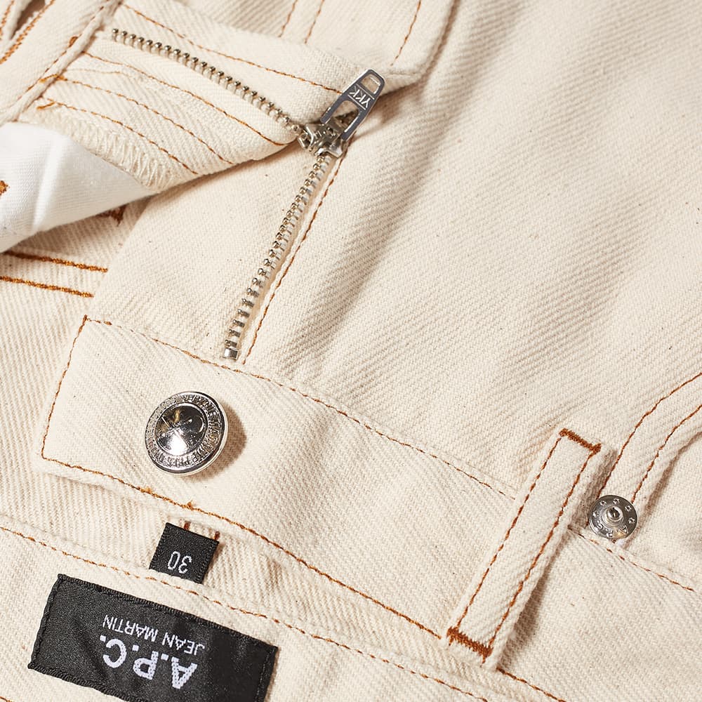 A.p.c Mens Martin Straight Leg Jeans Cream - A.p.cJeans