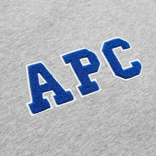 A.P.C Men&#39;s Melange Gael Logo T-shirt Grey - A.p.cT-Shirts