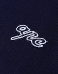 A.p.c Mens Otis Logo Crew Knit Navy - A.p.cKnitwear