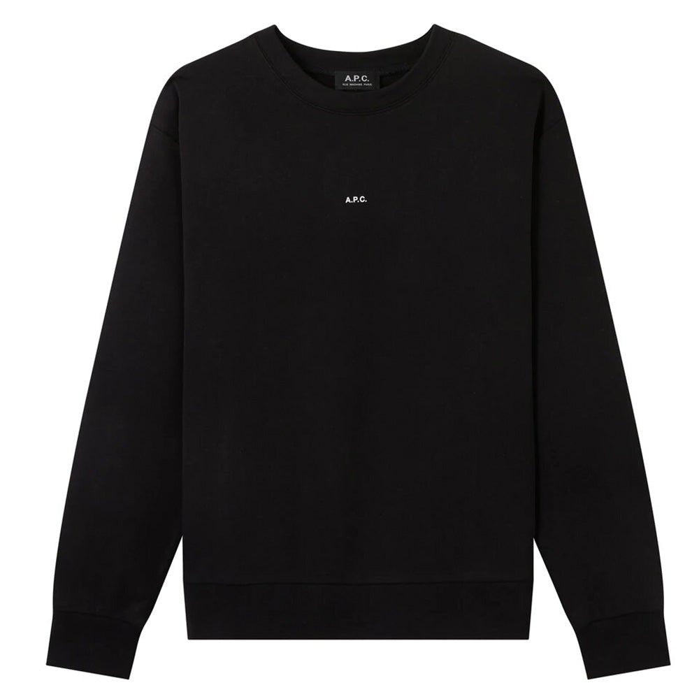 A.p.c Mens Steve Logo Sweater Black - A.p.cKnitwear