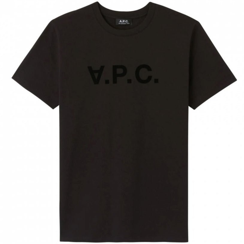 A.P.C Men&#39;s VPC Logo T-Shirt Black - A.p.cT-shirts