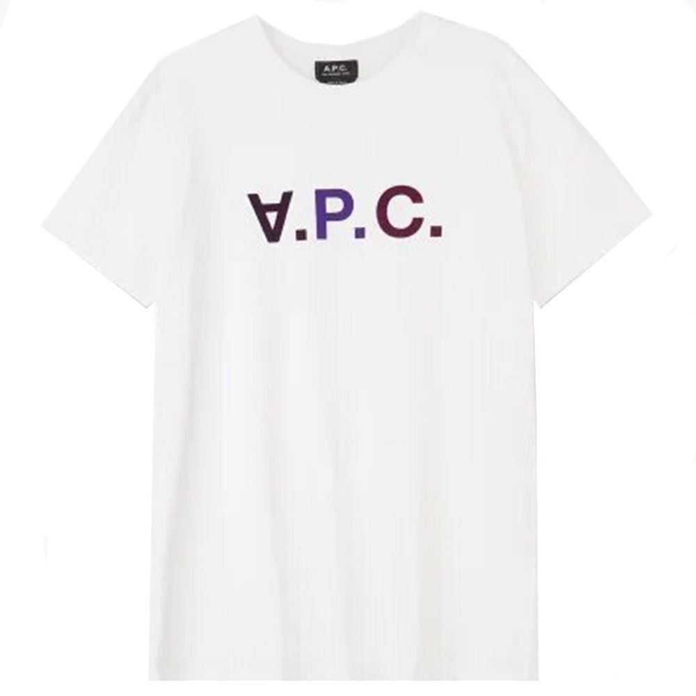A.p.c Mens Vpc Logo T-shirt White - A.p.cT-shirts