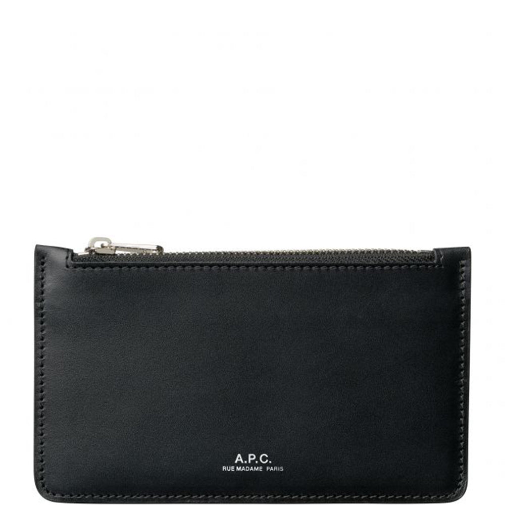 A.p.c Mens Walter Leather Cardholder Black - A.p.cCard Holders