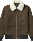 A.P.C Men's Wool Jacket Khaki - A.p.cCoats & Jackets