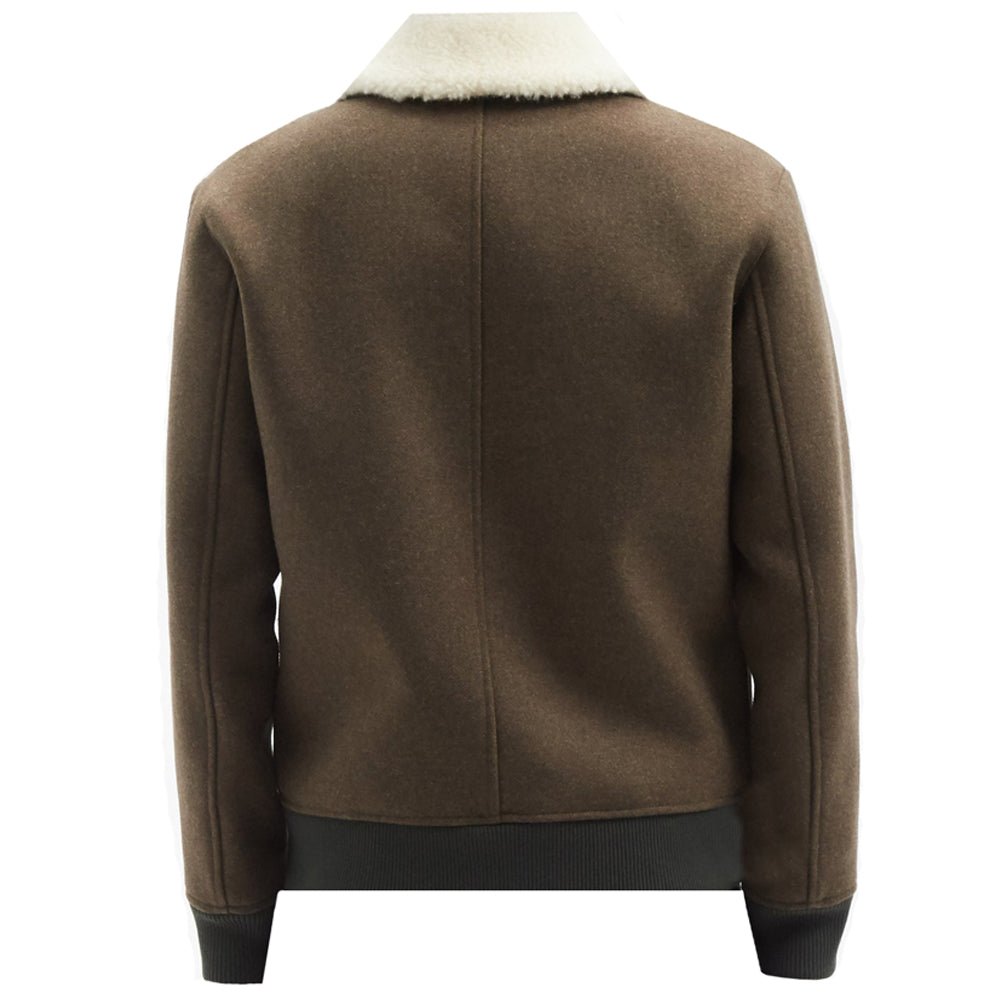 A.P.C Men&#39;s Wool Jacket Khaki - A.p.cCoats &amp; Jackets