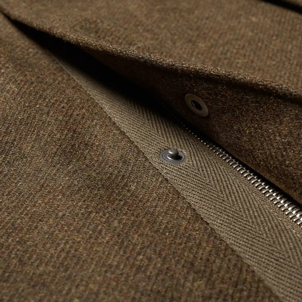 A.P.C Men&#39;s Wool Parka Jacket Khaki - A.p.cCoats &amp; Jackets