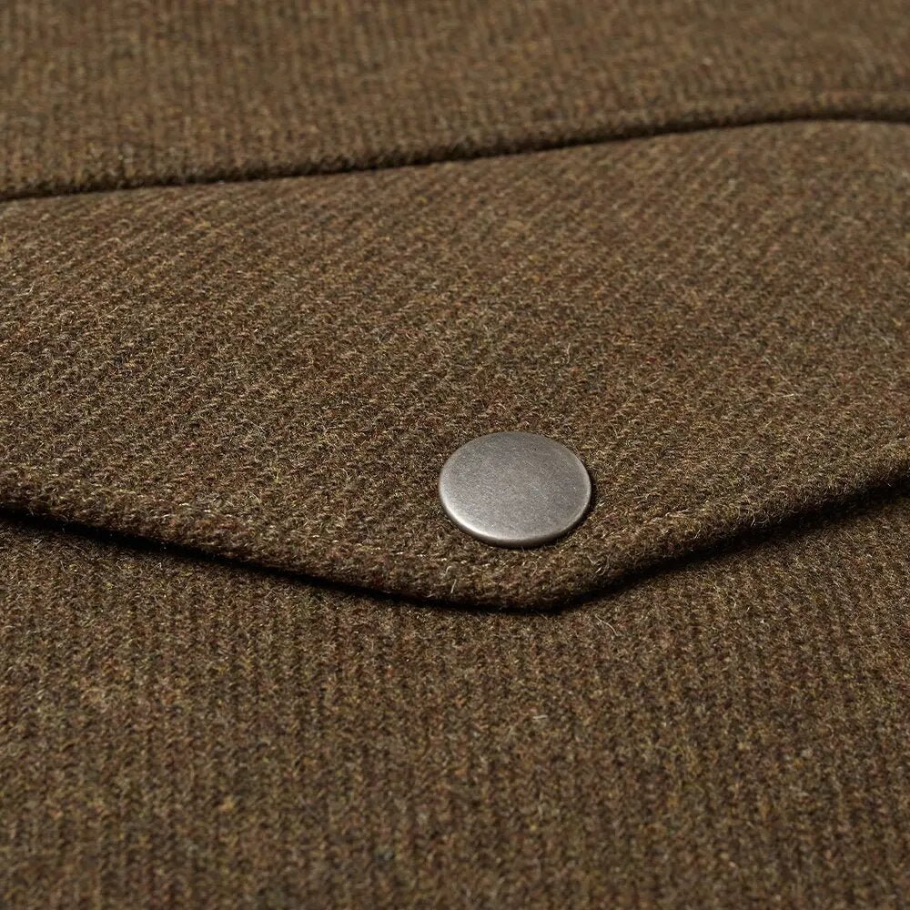 A.P.C Men&#39;s Wool Parka Jacket Khaki - A.p.cCoats &amp; Jackets