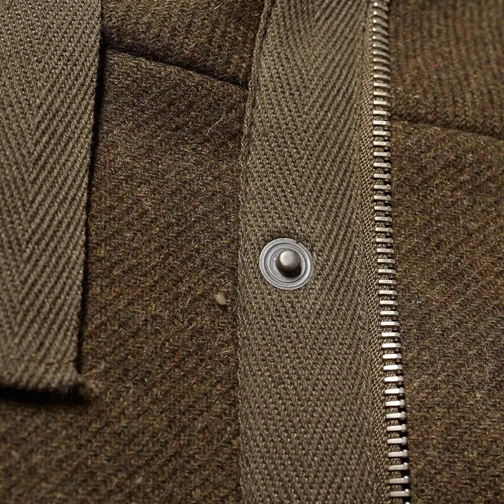 A.P.C Men&#39;s Wool Parka Jacket Khaki - A.p.cCoats &amp; Jackets
