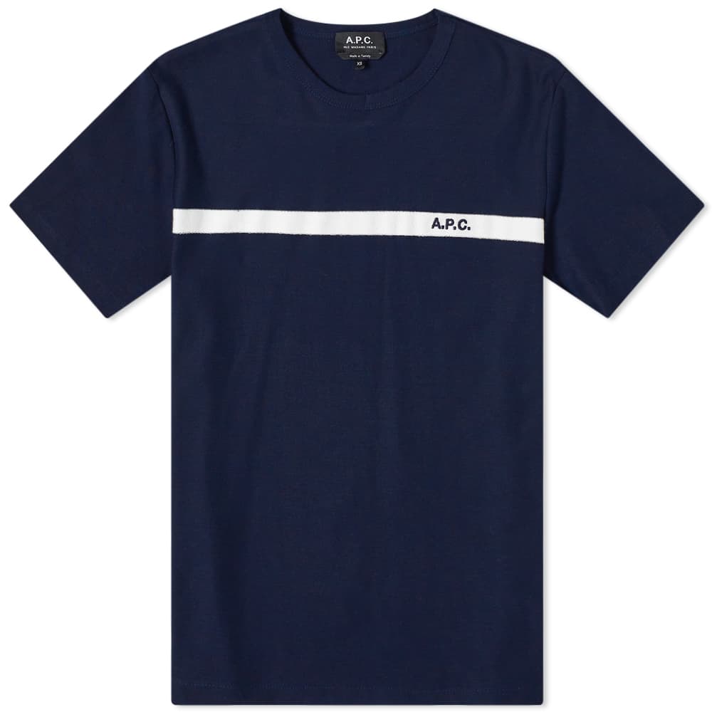 A.P.C Men&#39;s Yukata T-Shirt Navy - A.p.cT-shirts