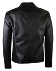 Armani Collezioni Men's Leather Bomber Jacket Black - Armani CollezioniCoats & Jackets
