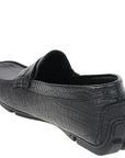 Armani Collezioni Men's Leather Loafers Black - Armani CollezioniShoes