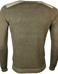Armani Jeans Men's Military Cotton Sweater Olive - Armani JeansSweaters