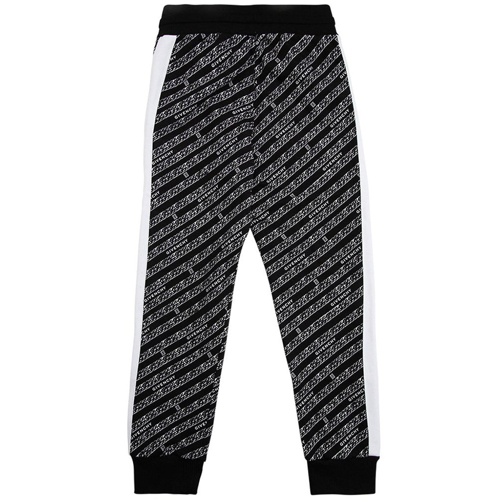 Givenchy Boys Chain Painted Joggers Black