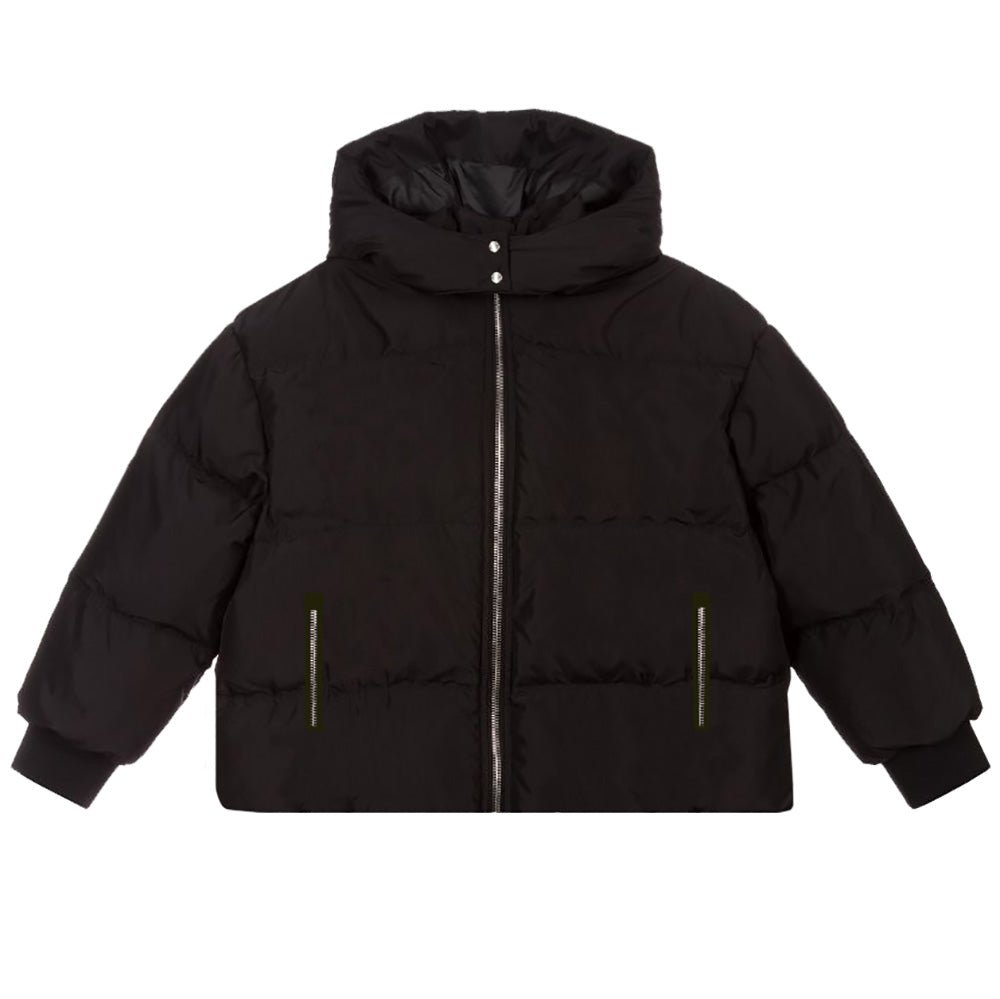 Balmain Baby Boys Logo Hooded Jacket Black - Balmain KidsCoats & Jackets
