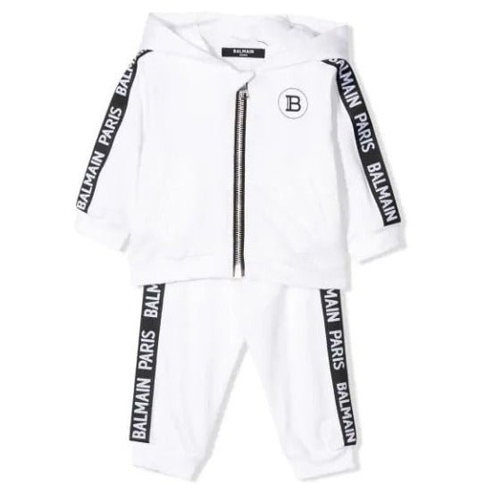Balmain Baby Boys Tape Tracksuit White - Balmain KidsTracksuits