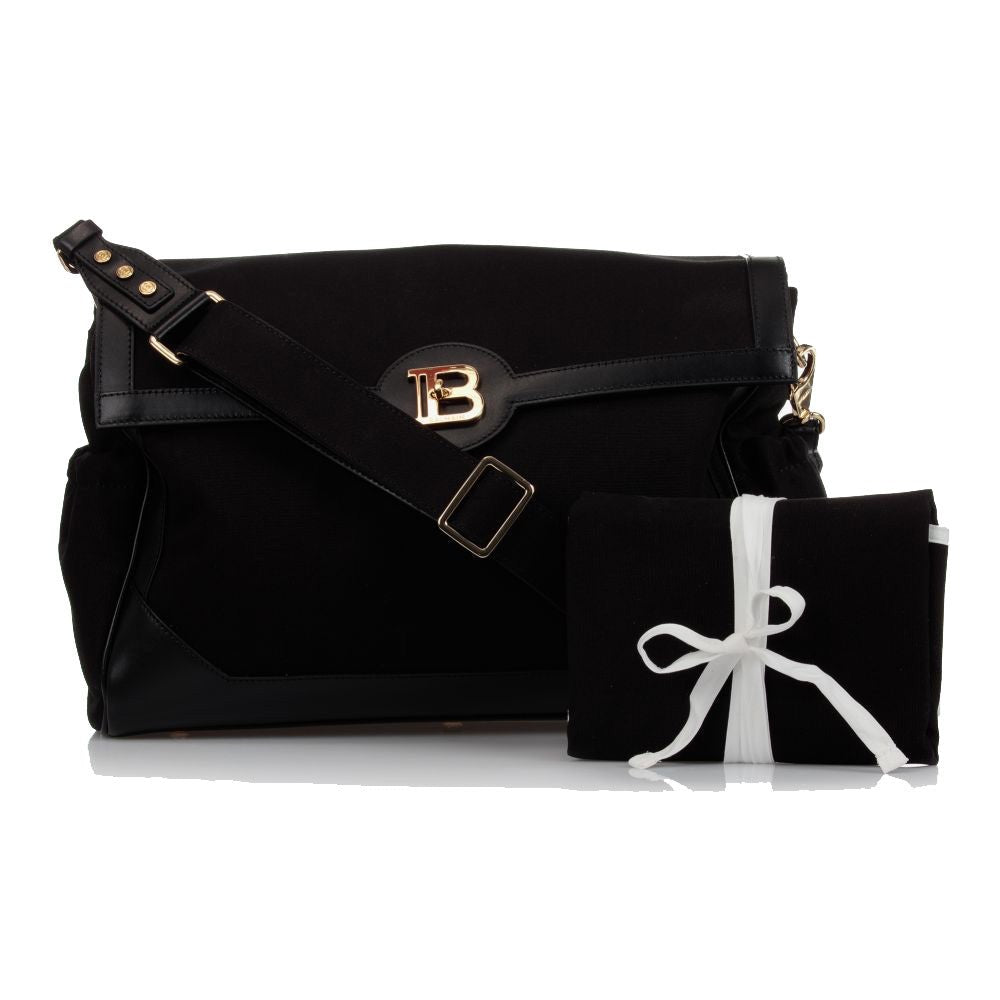 Balmain Baby Changing Bag Black - Balmain KidsChanging Bags