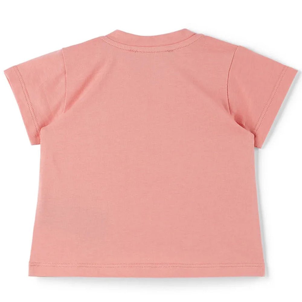 Balmain Baby Girls Classic Logo T-shirt Pink - Balmain KidsT-shirts