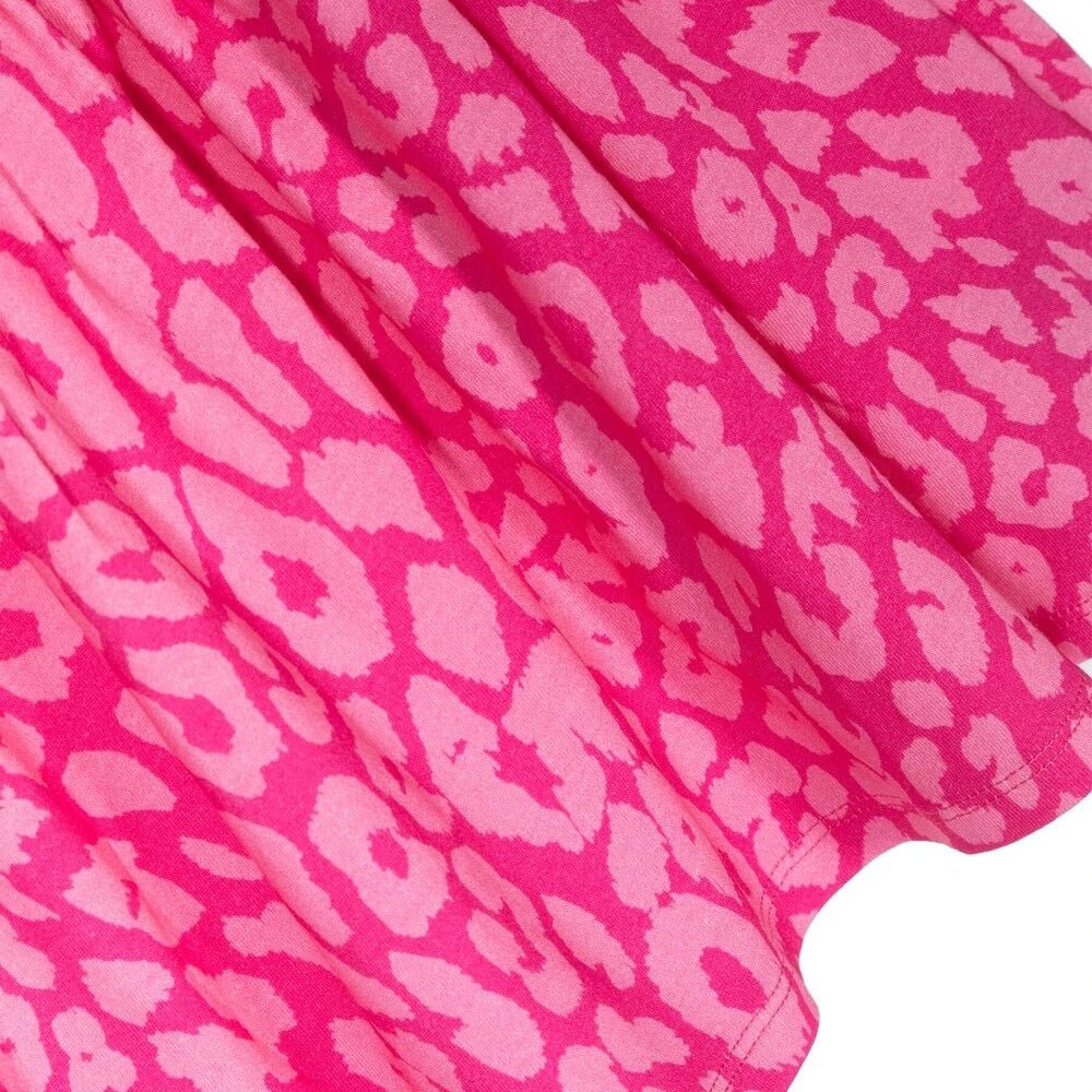 Balmain Baby Girls Leopard Print Jersey Dress Pink - Balmain KidsDresses