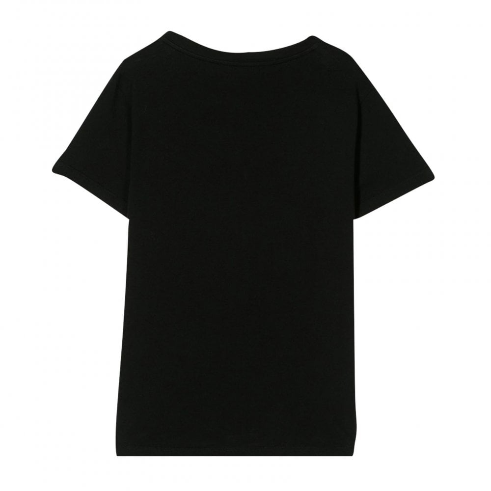 Balmain Boys Eagle Print Logo T-Shirt Black - Balmain KidsT-shirts