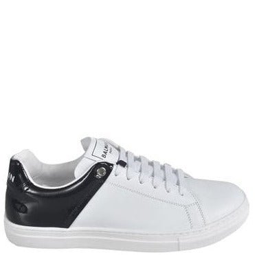 Balmain Boys Leather Trainers White - Balmain KidsSneakers