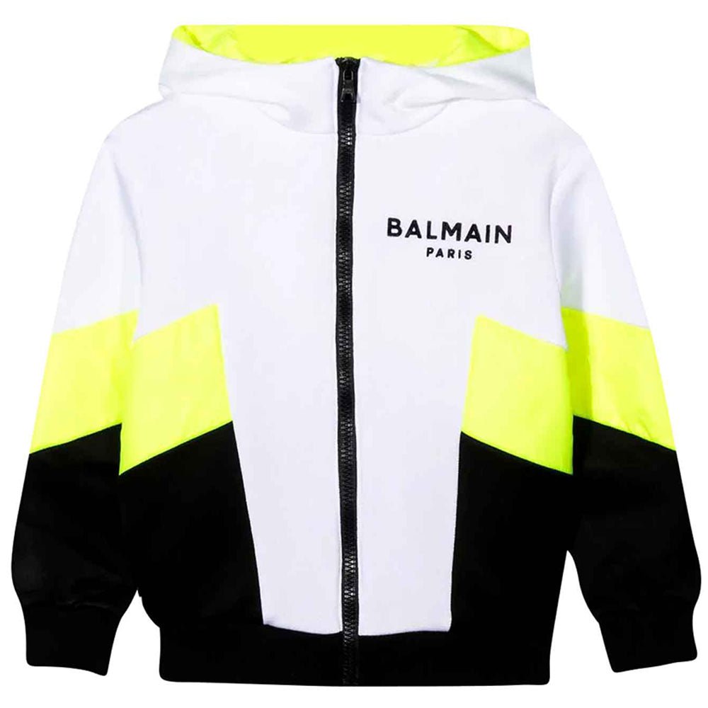 Balmain Boys Logo Jacket White - Balmain KidsCoats & Jackets