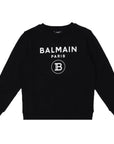 Balmain Boys Logo Sweater Black - Balmain KidsSweaters
