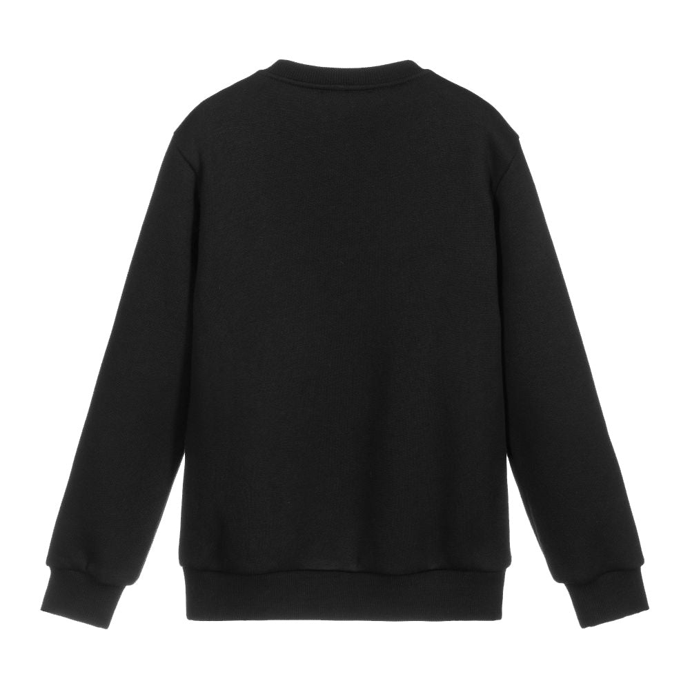 Balmain Boys Logo Sweatshirt Black - Balmain KidsSweaters