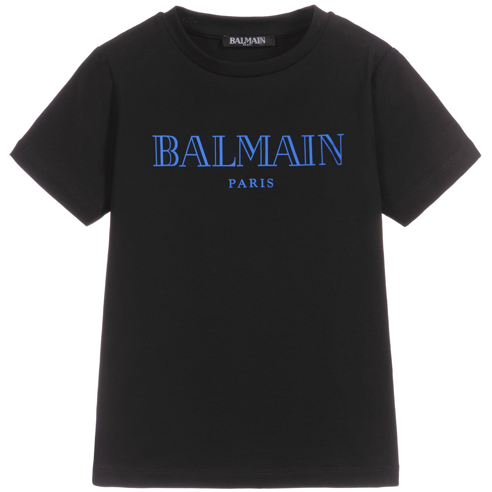 Balmain Boys Logo T-Shirt Black - Balmain KidsT-shirts