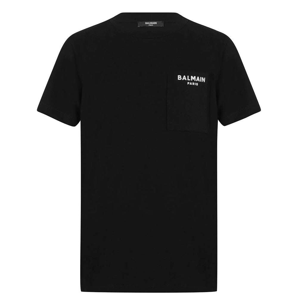 Balmain Boys Pocket Logo T-Shirt Black - Balmain KidsT-shirts