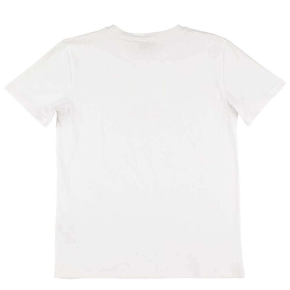 Balmain Boys Silver Tone Logo T-shirt White - Balmain KidsT-shirts