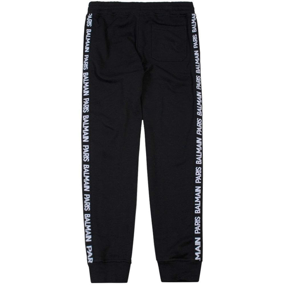 Balmain Boys Velvet Joggers Black - Balmain KidsJoggers