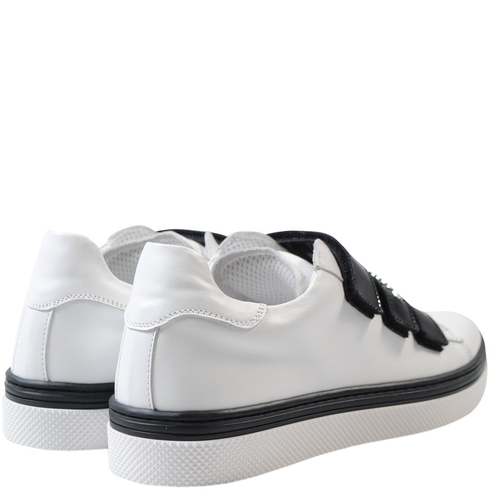 Balmain Boys White Strap-on Trainers White - Balmain KidsSneakers