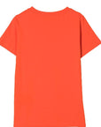 Balmain Classic Logo T-shirt Orange - Balmain KidsT-shirts