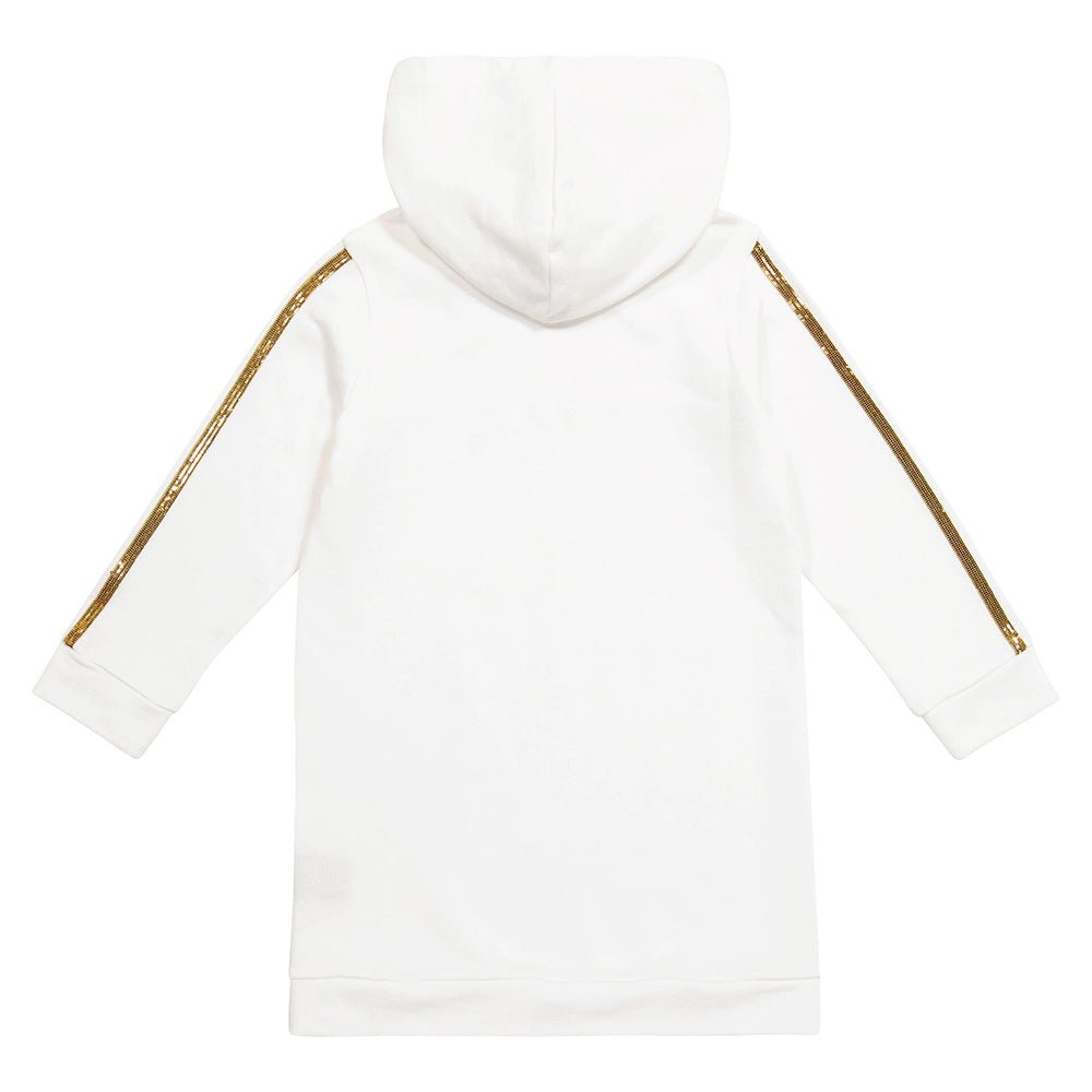 Balmain Cotton Logo Hoodie White - Balmain KidsHoodies