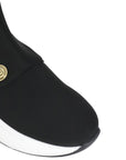 Balmain Girls Calf Zipped Slip on Sneakers Black - Balmain KidsSneakers