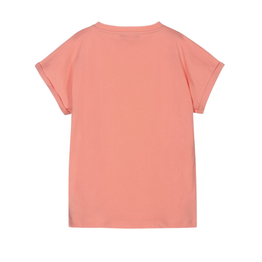 Balmain Girls Classic Logo T-shirt Pink - Balmain KidsT-shirts