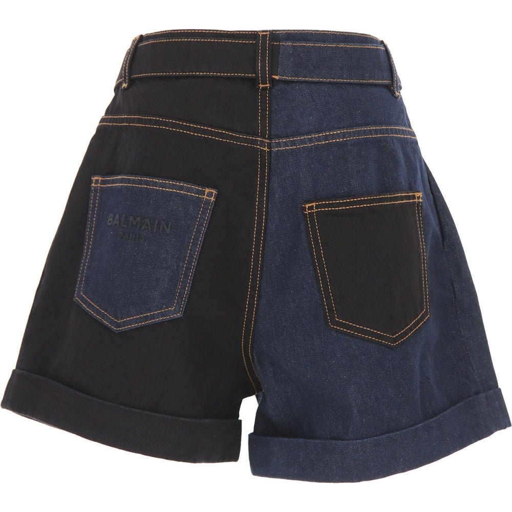 Balmain Girls Denim Shorts Navy - Balmain KidsShorts