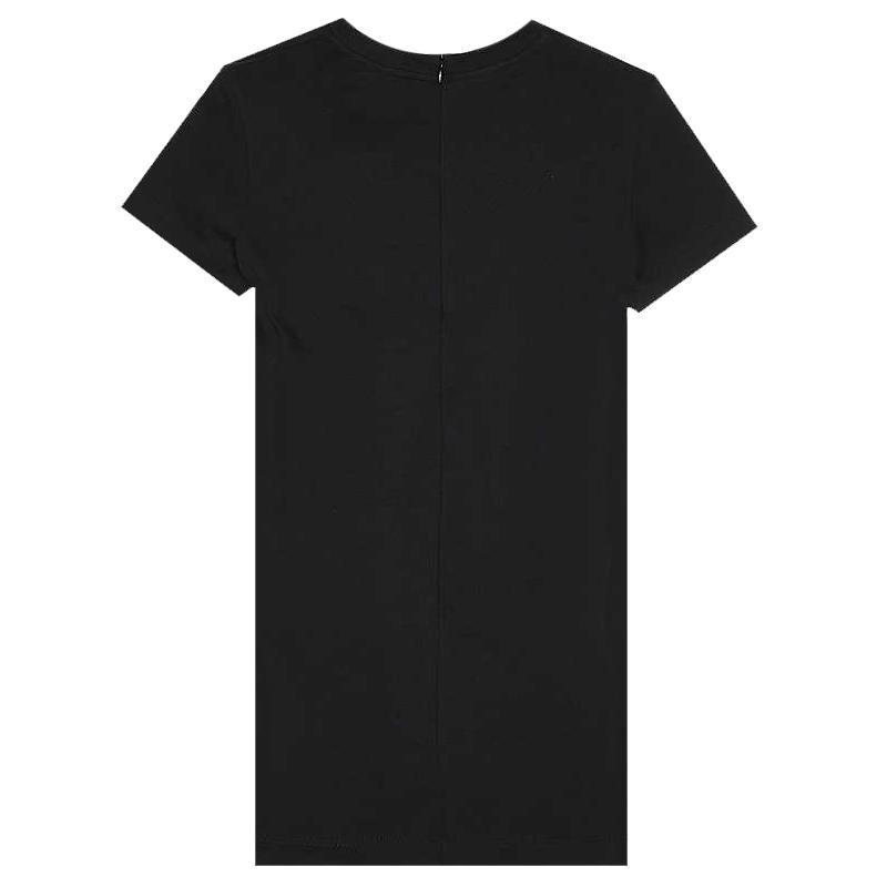 Balmain Girls Embellished Cotton Jersey Dress Black - Balmain KidsDresses