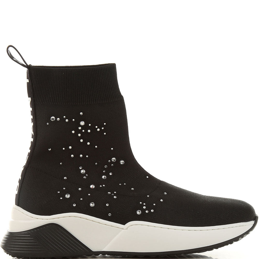 Balmain Girls Embellished Slip on Sneakers Black - Balmain KidsSneakers