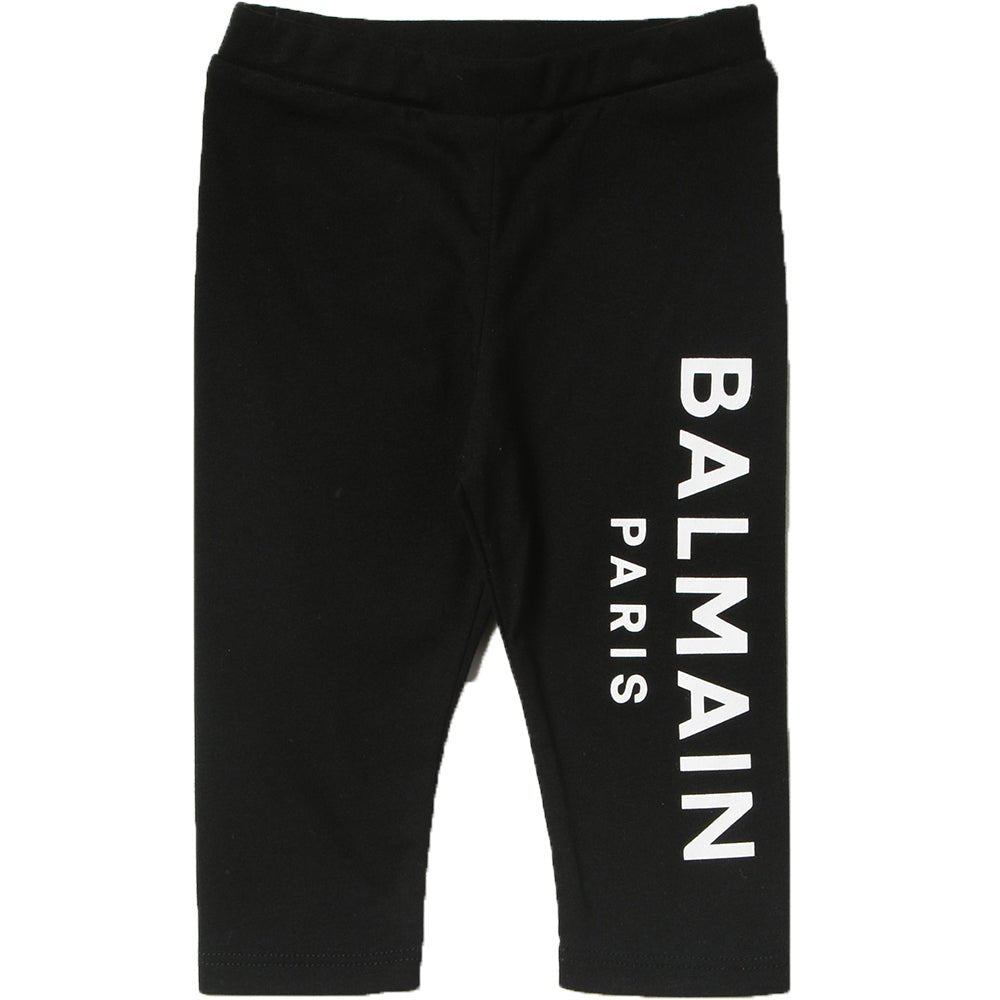 Balmain Girls Logo Leggings Black - Balmain KidsLeggings