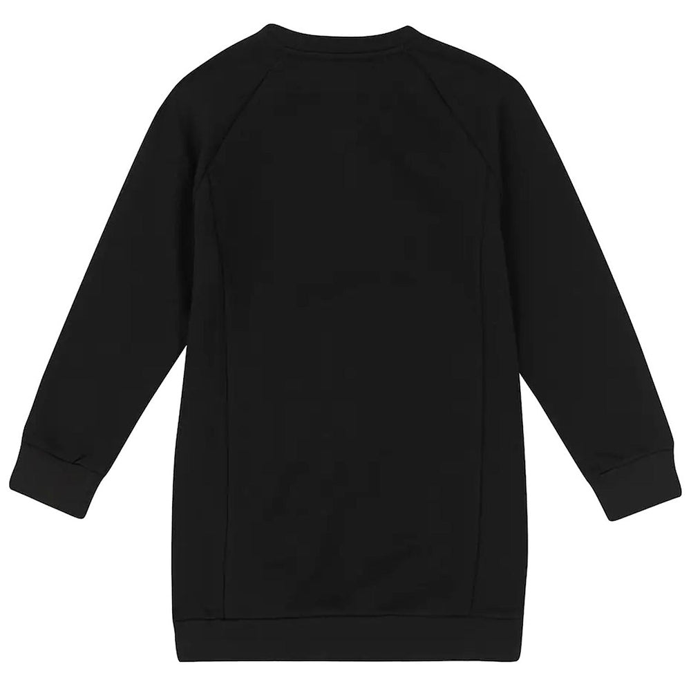 Balmain Girls Logo Sweatshirt Dress Black - Balmain KidsDresses