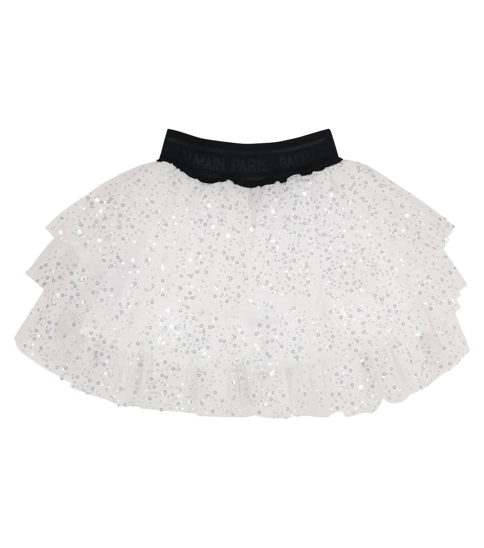 Balmain Girls Silver Skirt Silver - Balmain KidsSkirts