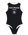 Balmain Girls Swimsuit Black - Balmain KidsSwimsuits