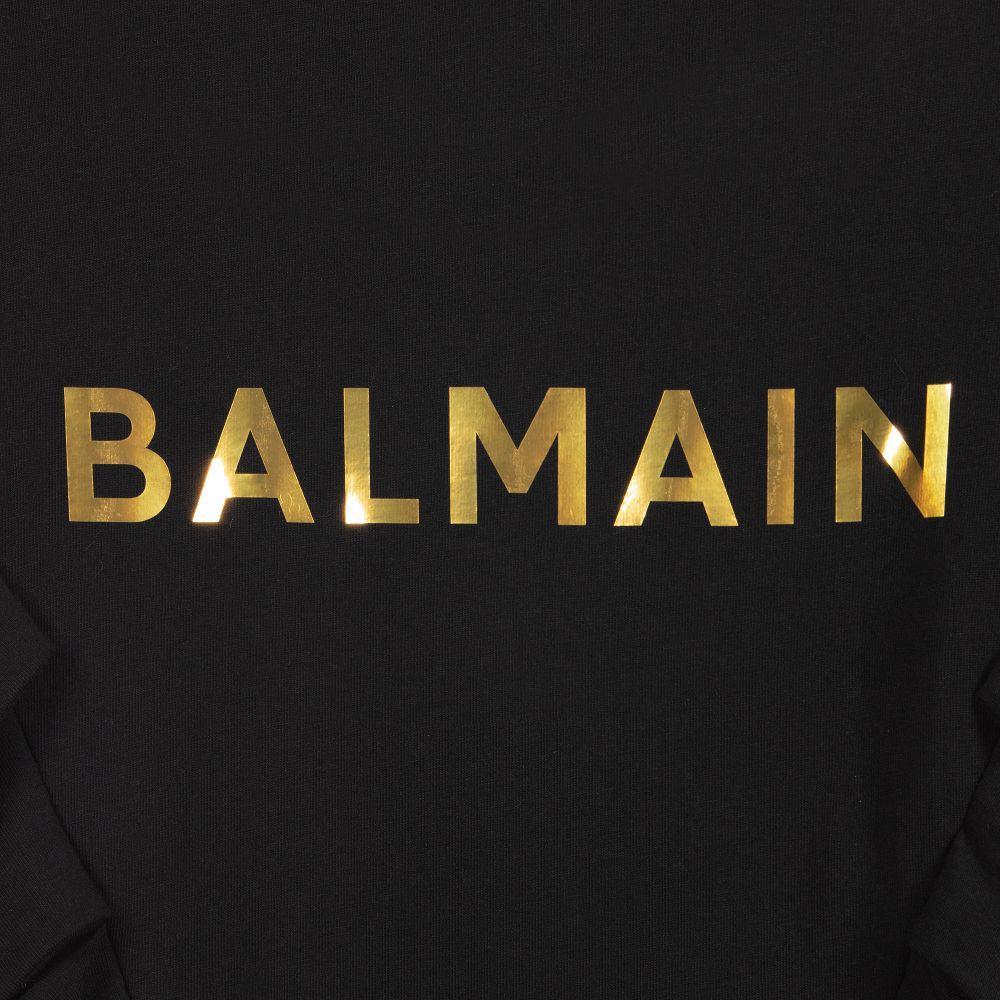 Balmain Girls T-Shirt Dress Black - Balmain KidsDresses