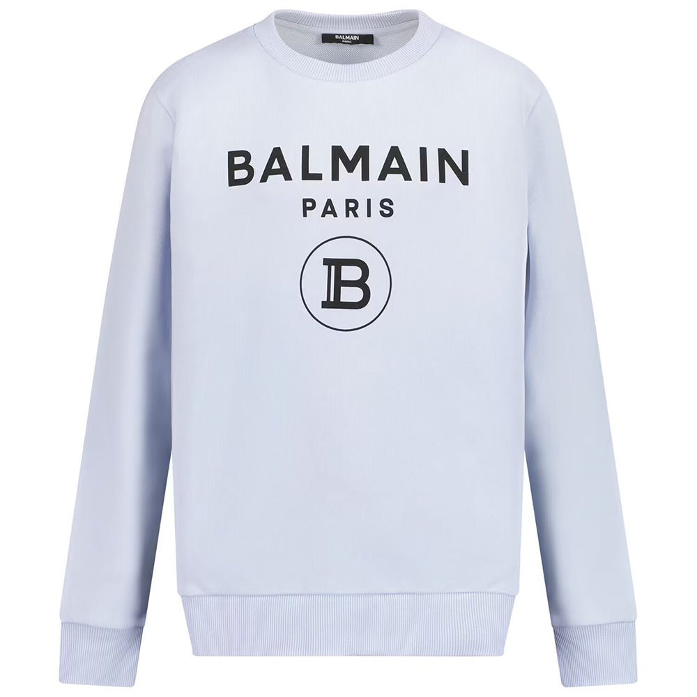 Balmain Kids Unisex Logo Sweater Blue - Balmain KidsSweaters