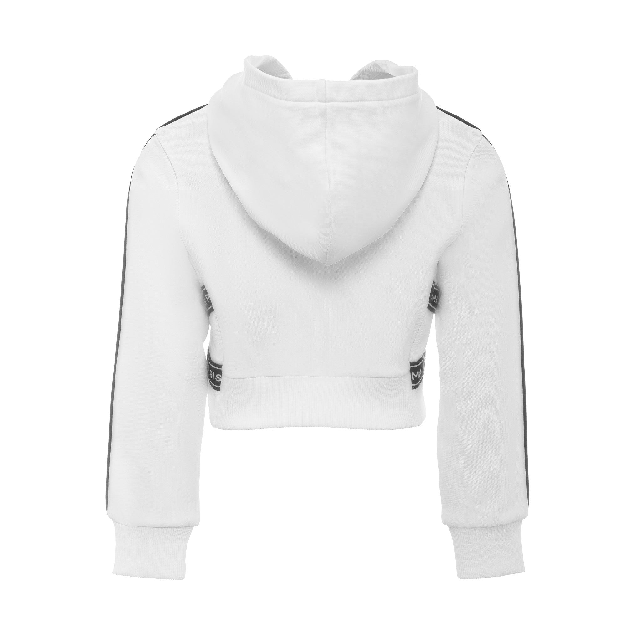 Balmain Kids White Flocked Hoodie - Balmain KidsSweaters