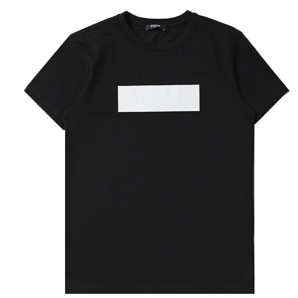 Balmain Logo T-shirt Black - Balmain KidsT-shirts