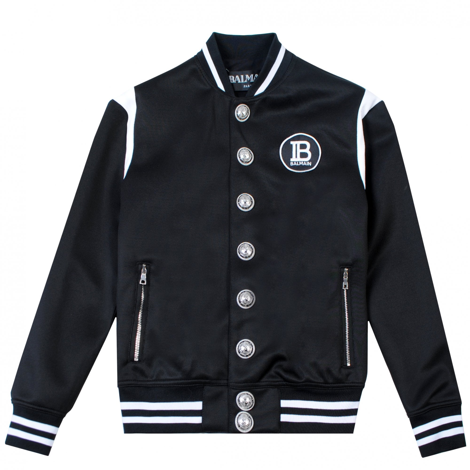 Balmain Paris Boys Bomber Jacket Black - Balmain KidsCoats & Jackets