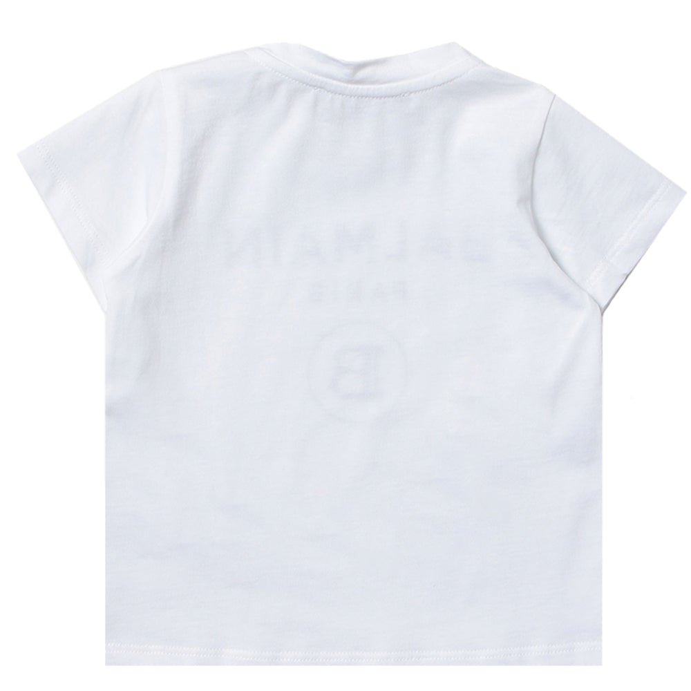 Balmain Unisex Classic Logo T-shirt White - Balmain KidsT-shirts